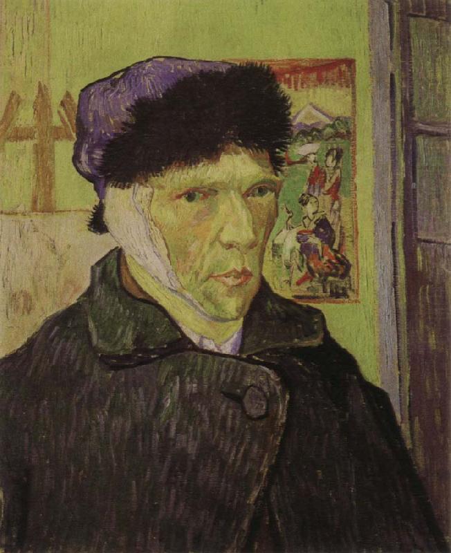 self portrait with bandaged ear, Vincent Van Gogh